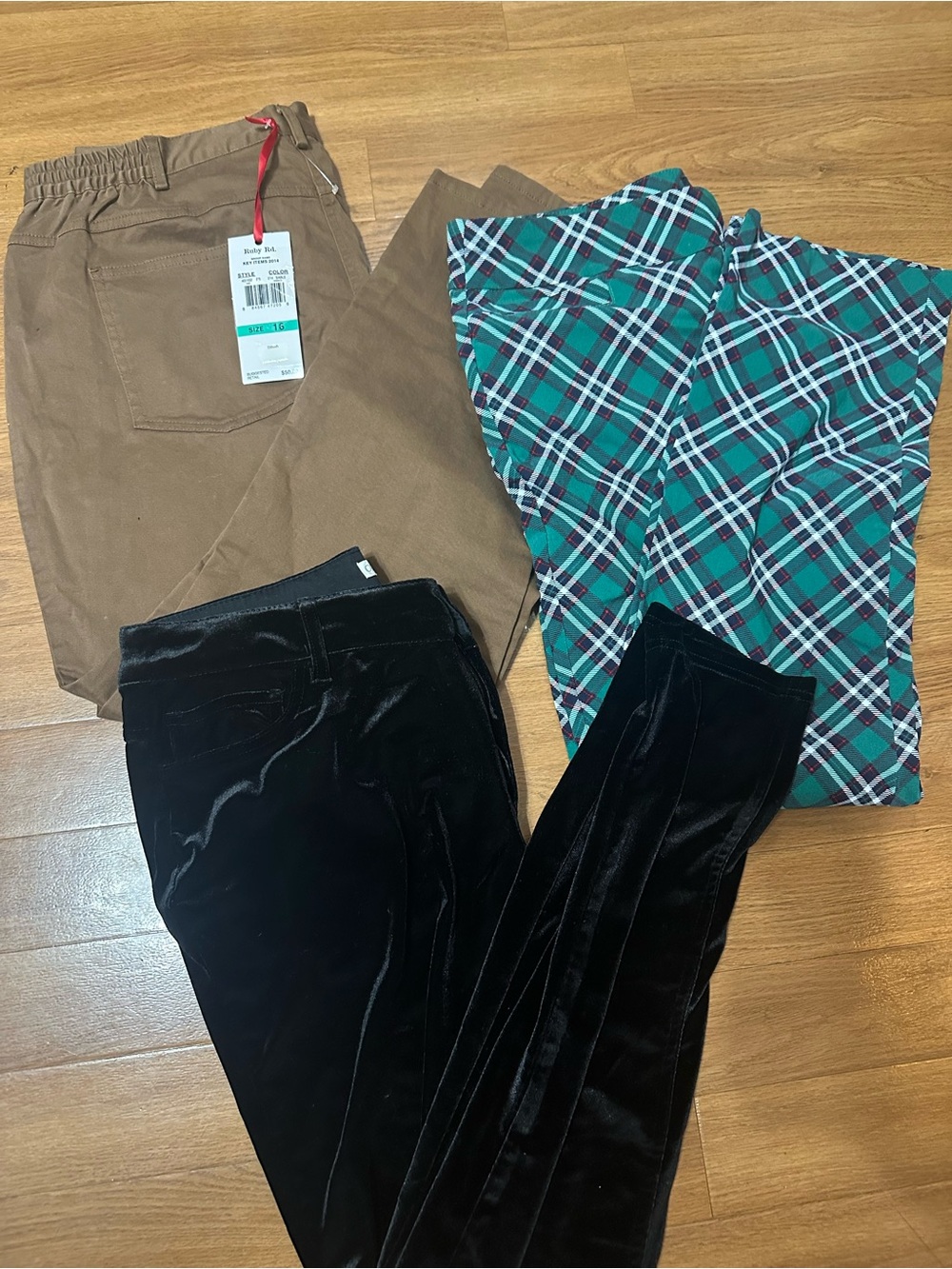 Set of 3- Ruby Rd. Brown Women's Pants